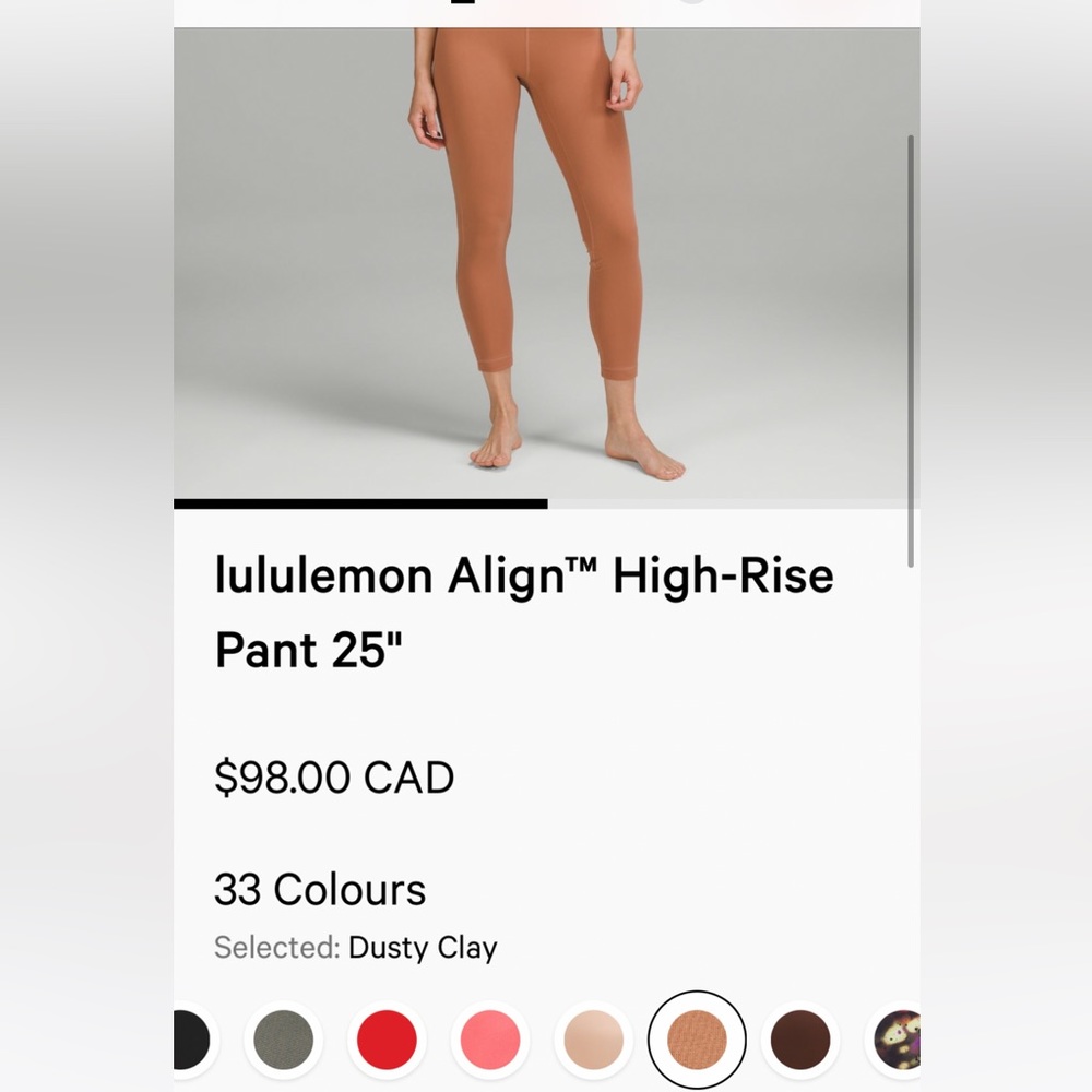 Lululemon align high rise